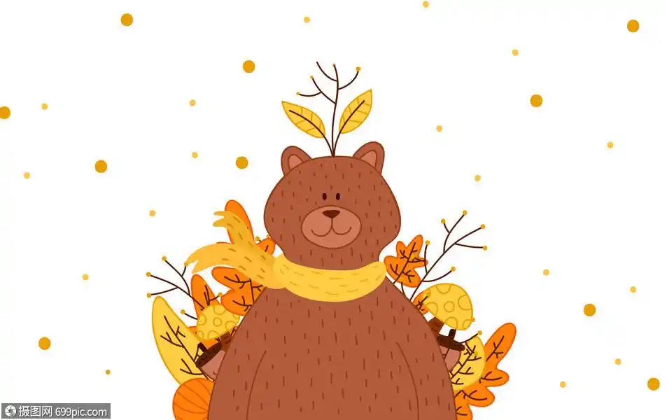 插画 情感表达 小熊.ai