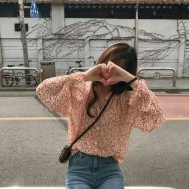 遮脸优质女生头像可爱唯美