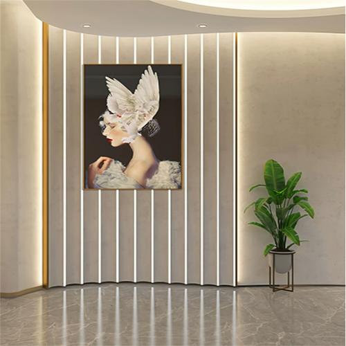 产品带货3d立体抖音网红同款 高档背景墙布 轻奢高级直播间网红服装优