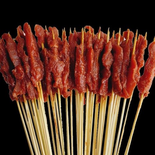 汼肉风味牛肉小串30支一把鸭胸肉调理铁板油炸烧烤半成品串串香