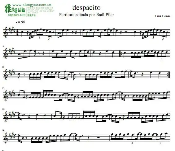 despacito小号谱 trumpet