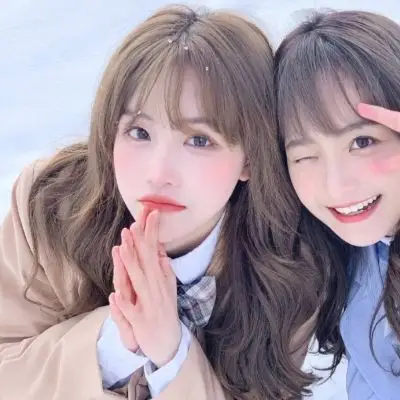 顾柒颖 ins一对两张清新闺蜜头像