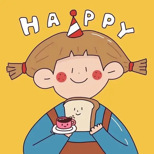 快乐傻笑_可爱卡通头像图片_扣扣居