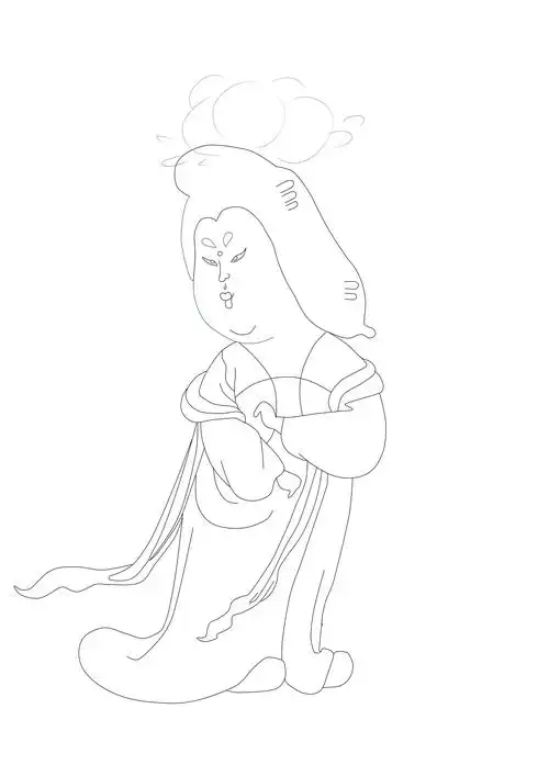 簪花仕女图之人物练习2