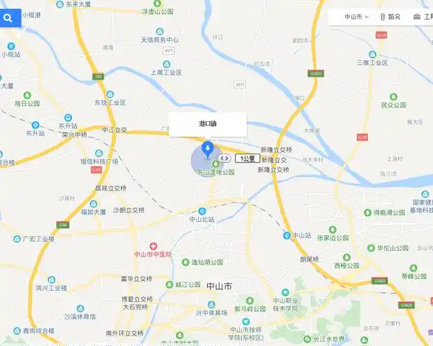 广佛线地铁哪个地方最近中山市港口镇呢?