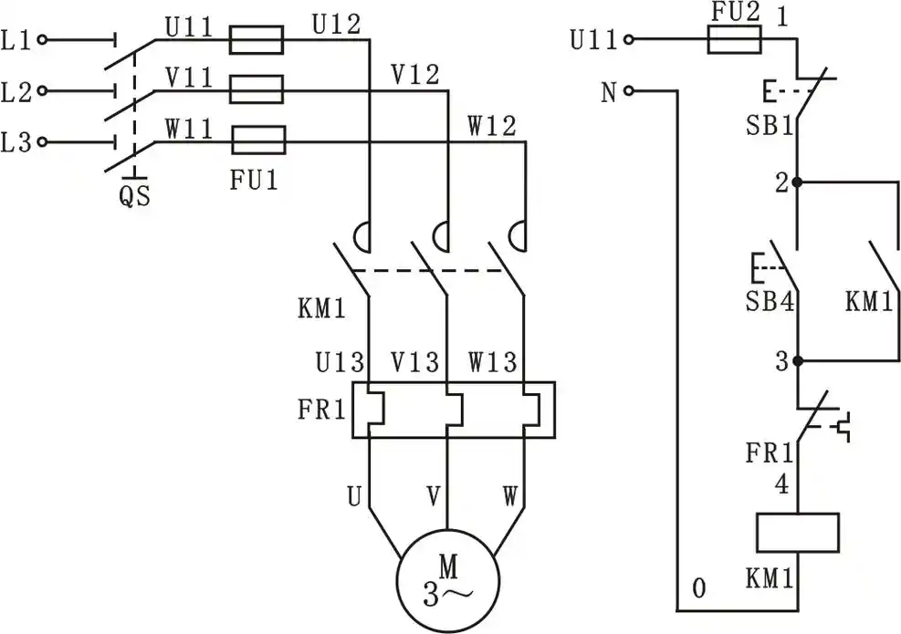 实训三 三相异步电动机自锁控制电路
