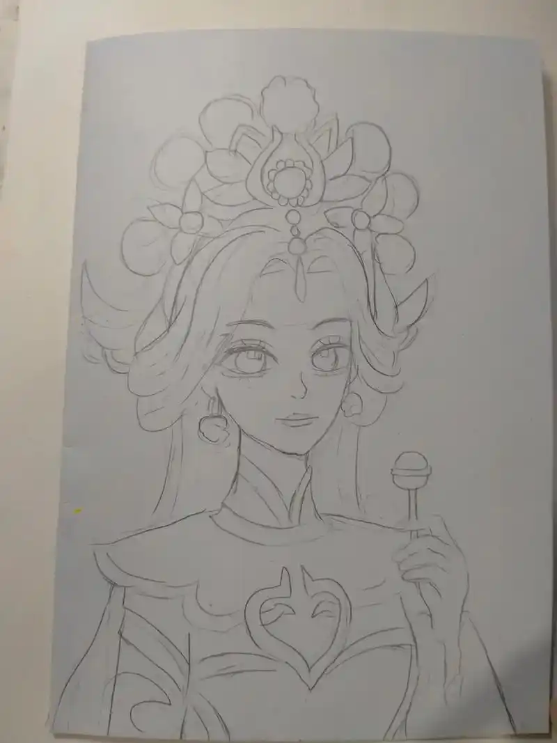 用自己的画风,画紫霞仙子.