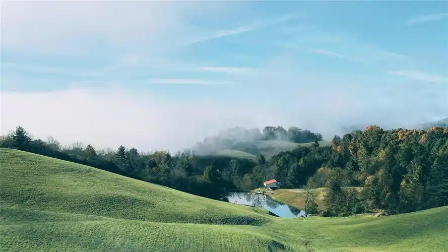 碧草蓝天唯美高清桌面壁纸-风景壁纸-壁纸下载-美桌网