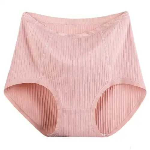 四条透气中年中老年人妈妈内裤女纯棉三角裤大码胖mm全棉高腰裤头