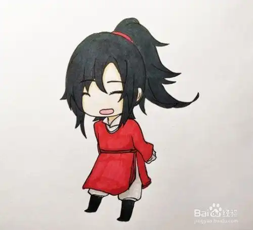 花城q版乖巧简笔画