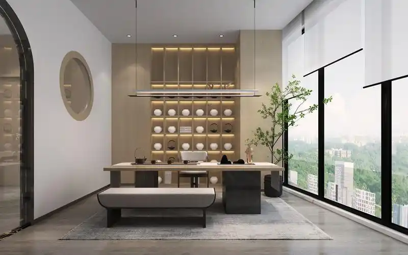 森林木办公室_「四川金怡成建筑装饰工程有限公司」全包装修装饰公司