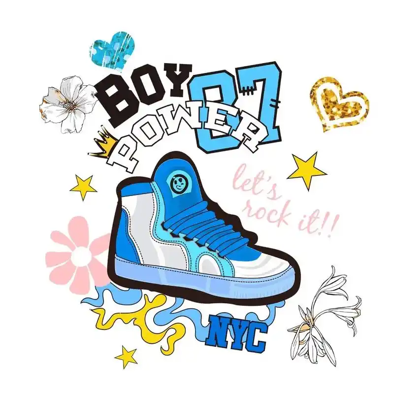 鞋子印花图案99——9315授权 99 - 抖音