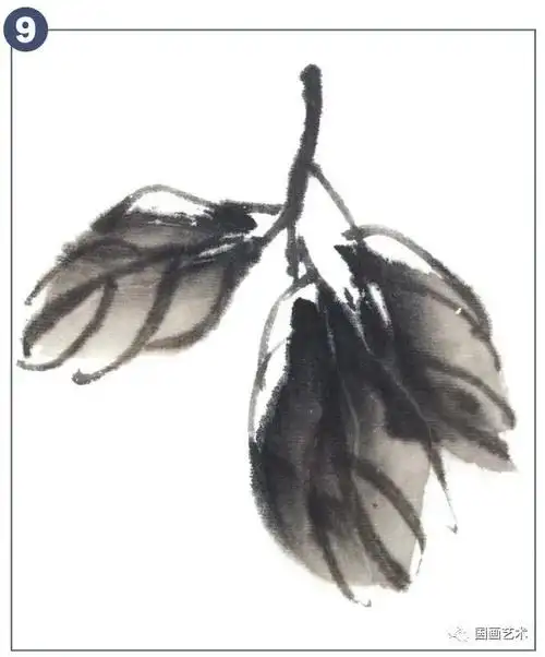 写意柿子入门画法,画出新春的事事如意!