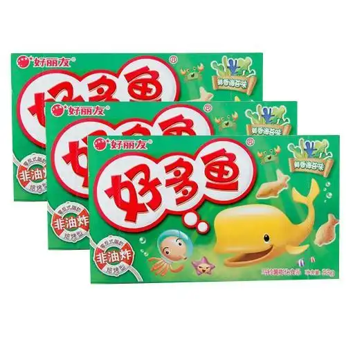 好丽友 好多鱼 鲜香海苔味 33g*3(失效期为2016-05-23)