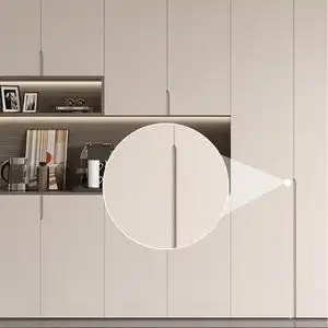 免拉手柜门定制鞋柜酒柜实木衣柜橱柜门订制订做钢化玻璃门百叶门