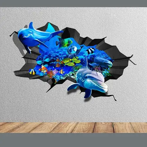 亳州南半球3d立体画墙绘彩绘手绘墙画案例