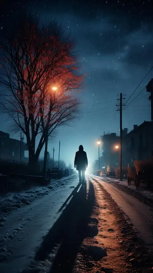 夜景伤感壁纸情绪拉满