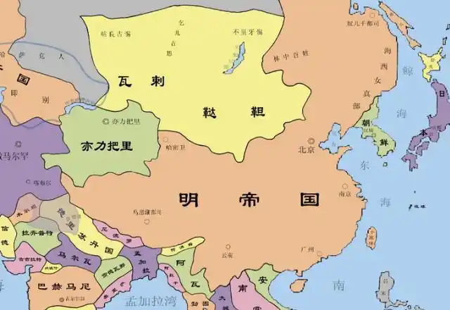 各种各样的明朝版图为啥明朝的地图就那么难统一