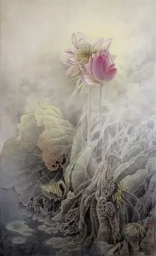 工笔荷花|纯艺术|绘画|新染画室 - 原创作品 - 站酷 (zcool)