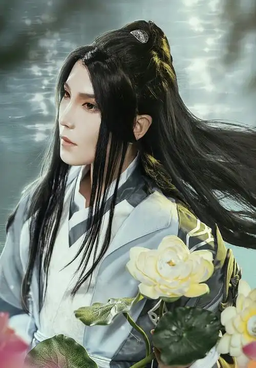 淡辉夕颜公子如玉是你执一把青伞为我许下一世长安古风真人男头乛凤倾