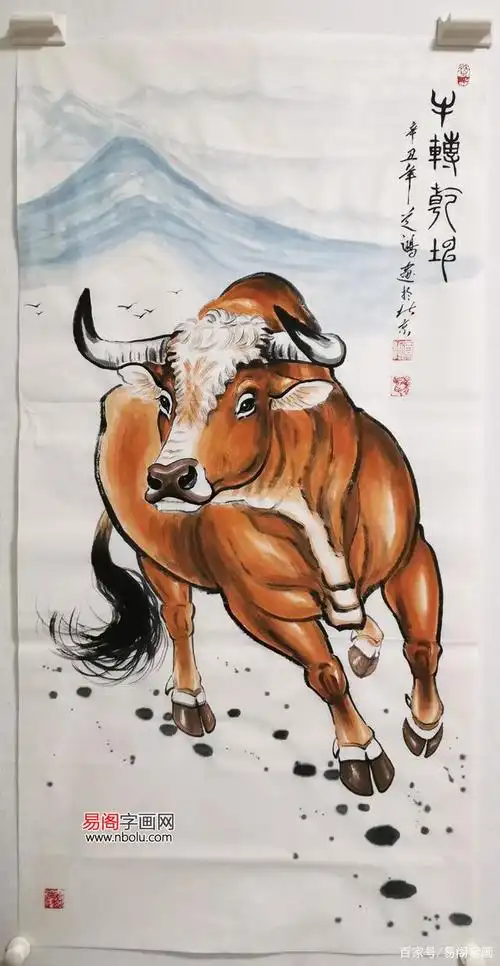 道鸿 画牛的著名画家 这些国画牛你打几分