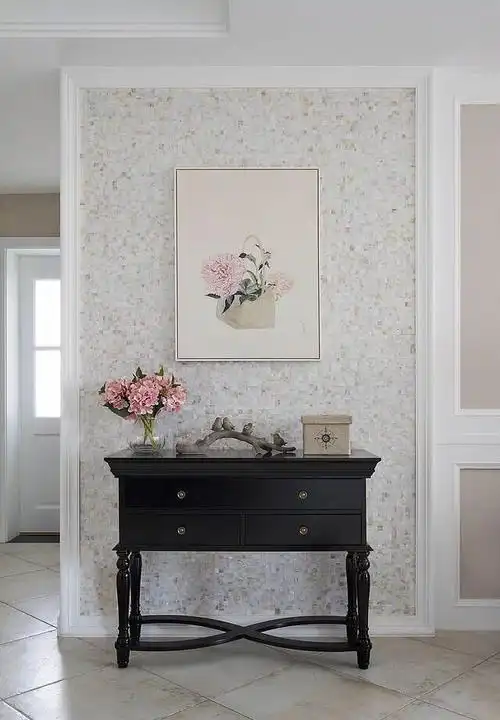 入户门正对玄关墙怎么做好看,这些案例可参考