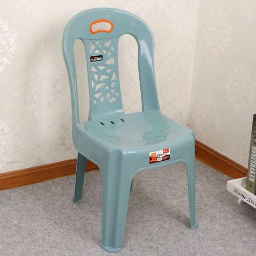 大排档塑料靠背椅成人餐椅户外餐厅烧烤店宵夜椅加厚家用塑料凳子