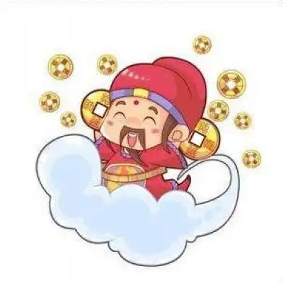 男人专用微信头像招财卡通财神到