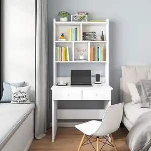 00tb6524612304淘宝ikea宜家电脑台式书桌书架组合带书柜一体简约