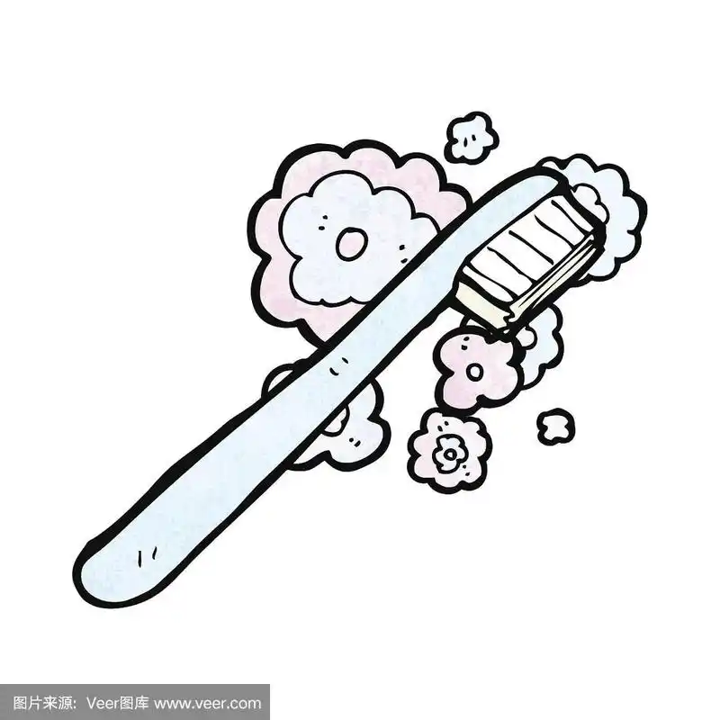 卡通的牙刷
