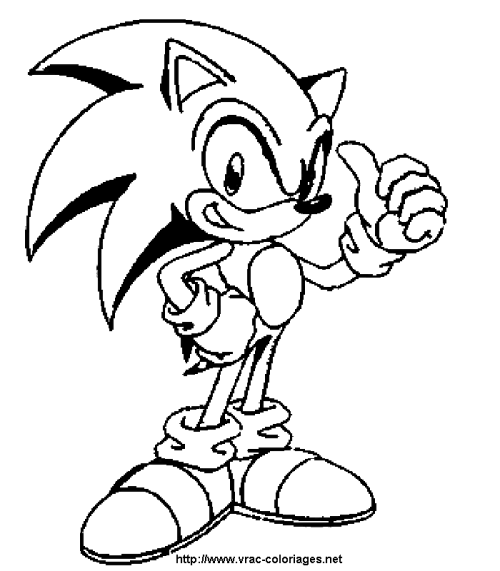 索尼克简笔画15p卡通动漫简笔画涂色图片