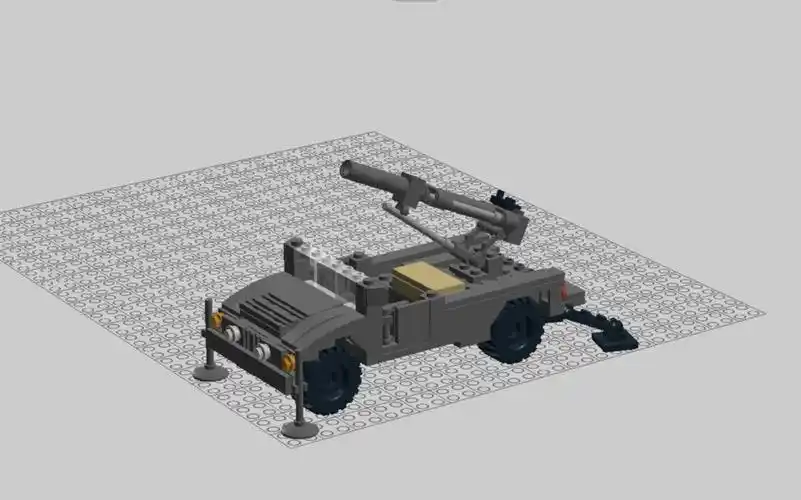 乐高鹰眼105榴弹炮ldd视频moc教程