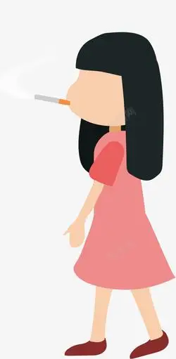 吸烟女孩