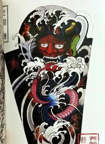 花臂纹身手稿来一波,内含全图哦