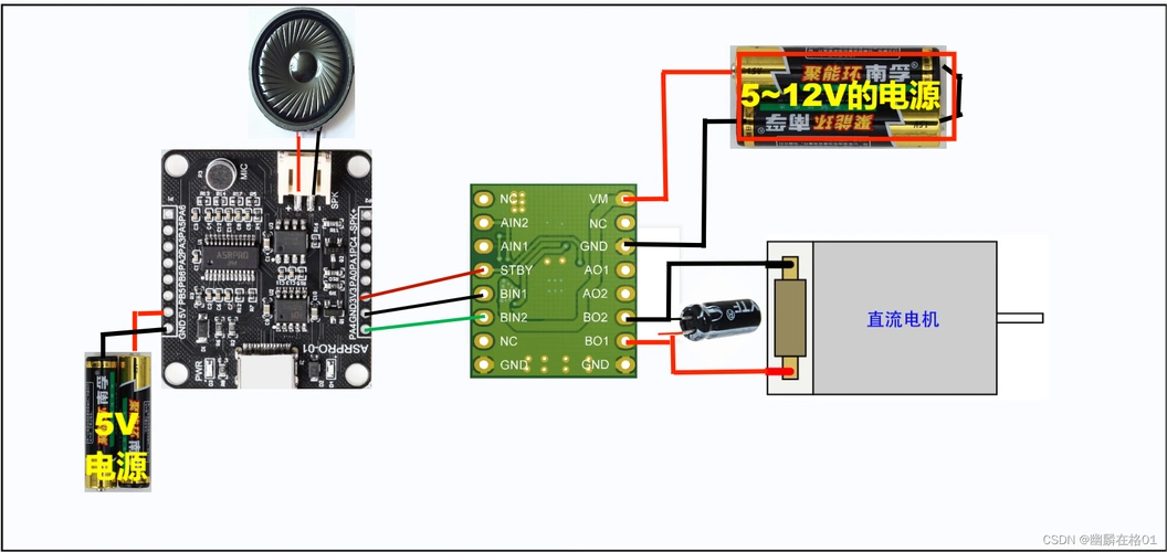【asrpro语音模块 语音控制小风扇】