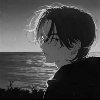 痞帅黑白动漫男头像图片