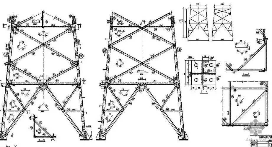 7733输电塔结构图