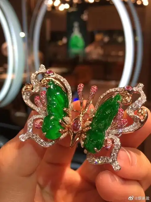 翡翠 蝴蝶 高级珠宝