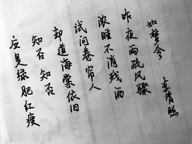 手抄诗词-2一首应景的小令