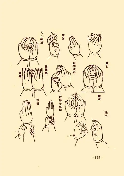 佛教气功手印总集图解佛教气功手印