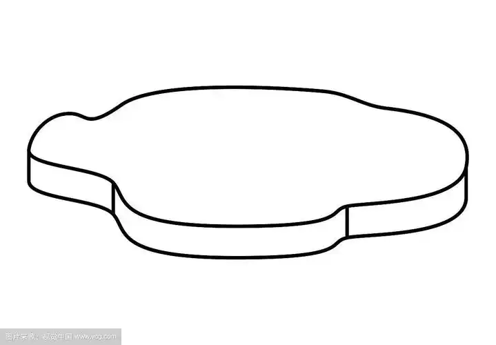 浮冰轮廓图标,符号,设计.冬季矢量插图孤立在白色背景.