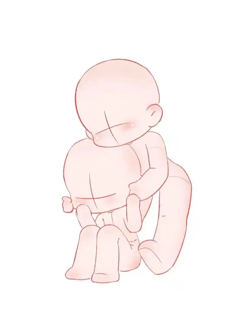 【速写】双人动态|磕cp专用|为爱发电|q版人体 可以开始为爱发电了 这