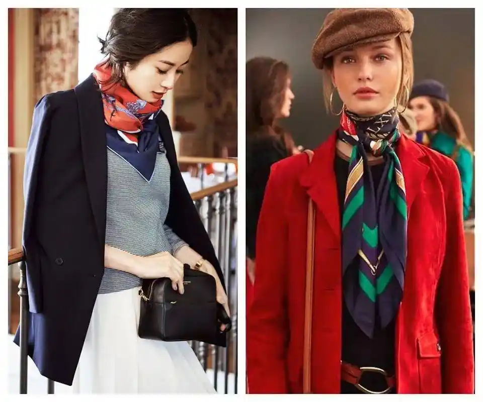 女明星们用丝巾做了些神奇的事情我们可以照搬