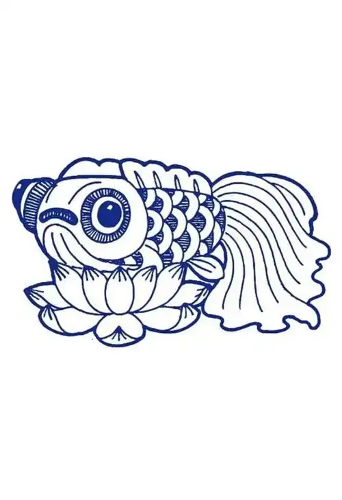 中国传统"年年有鱼"纹样