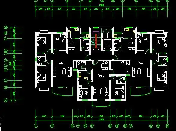 小高层标准层平面