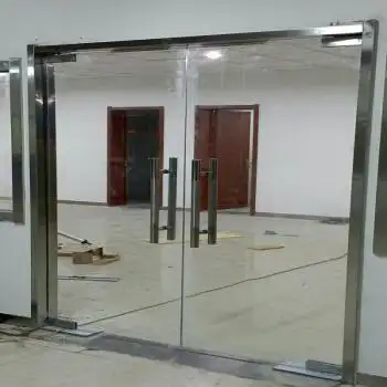 玻璃门店铺办公室隔断钢化双开单开无框有框地弹簧推拉门抖音同款 无