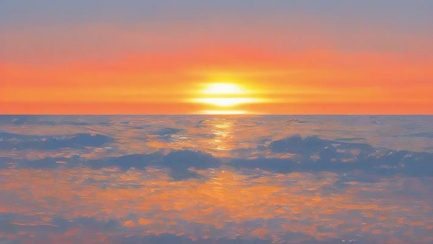 93绝美大海落日背景图合集