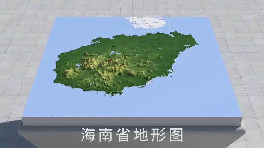 海南省地理地形设计制作