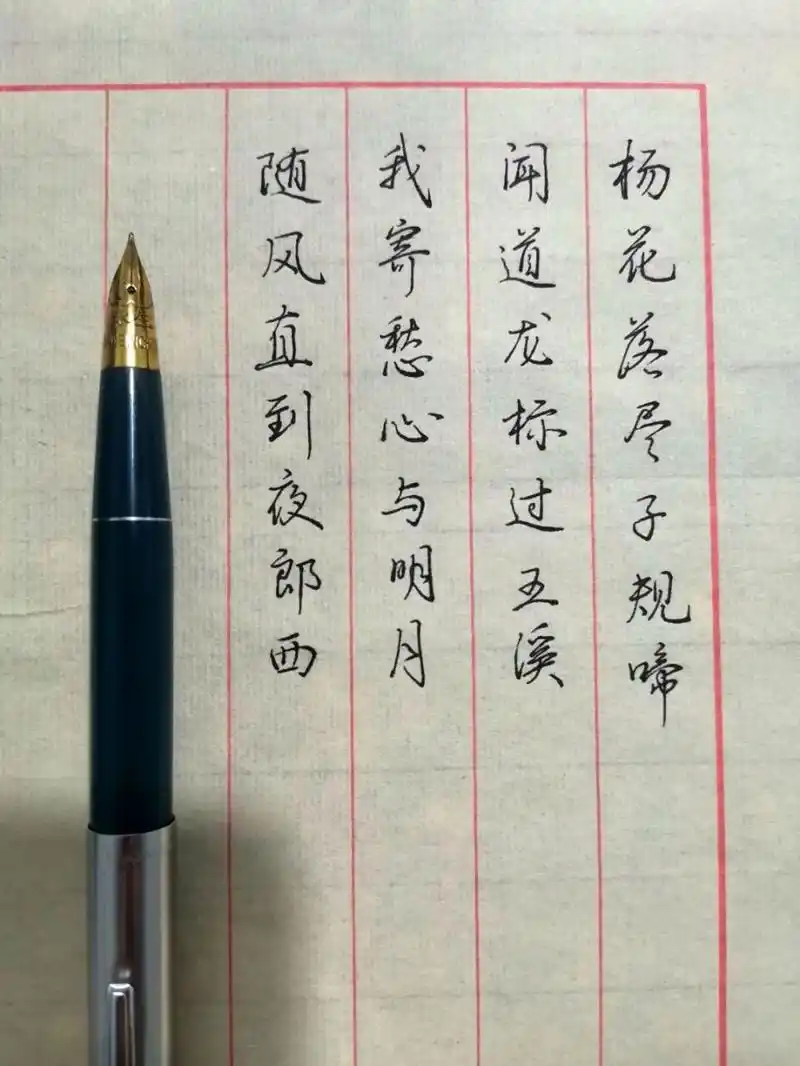 钢笔行书丨这个是否太随性 钢笔十硬笔宣纸 有点复古 字一般,将就看