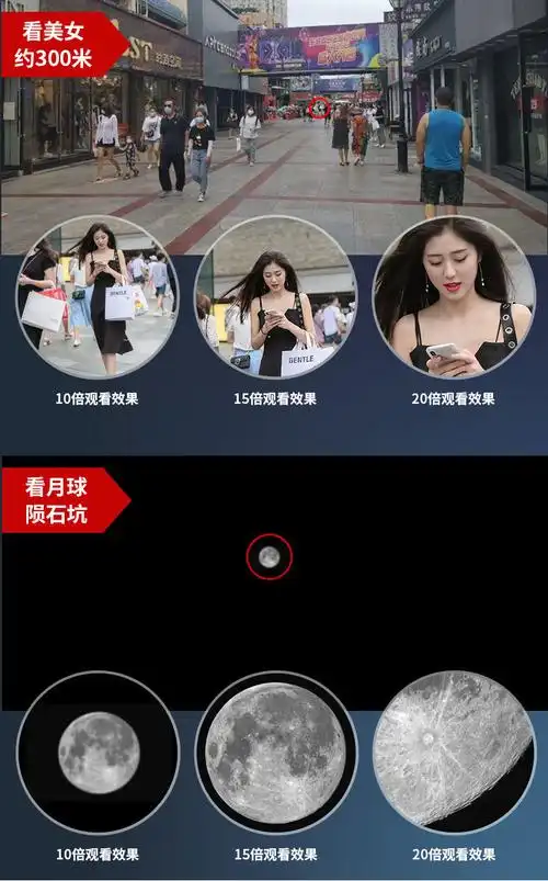 透视镜透视人体眼镜同款10800x拉伸变倍望远镜高清高倍成人微光夜视